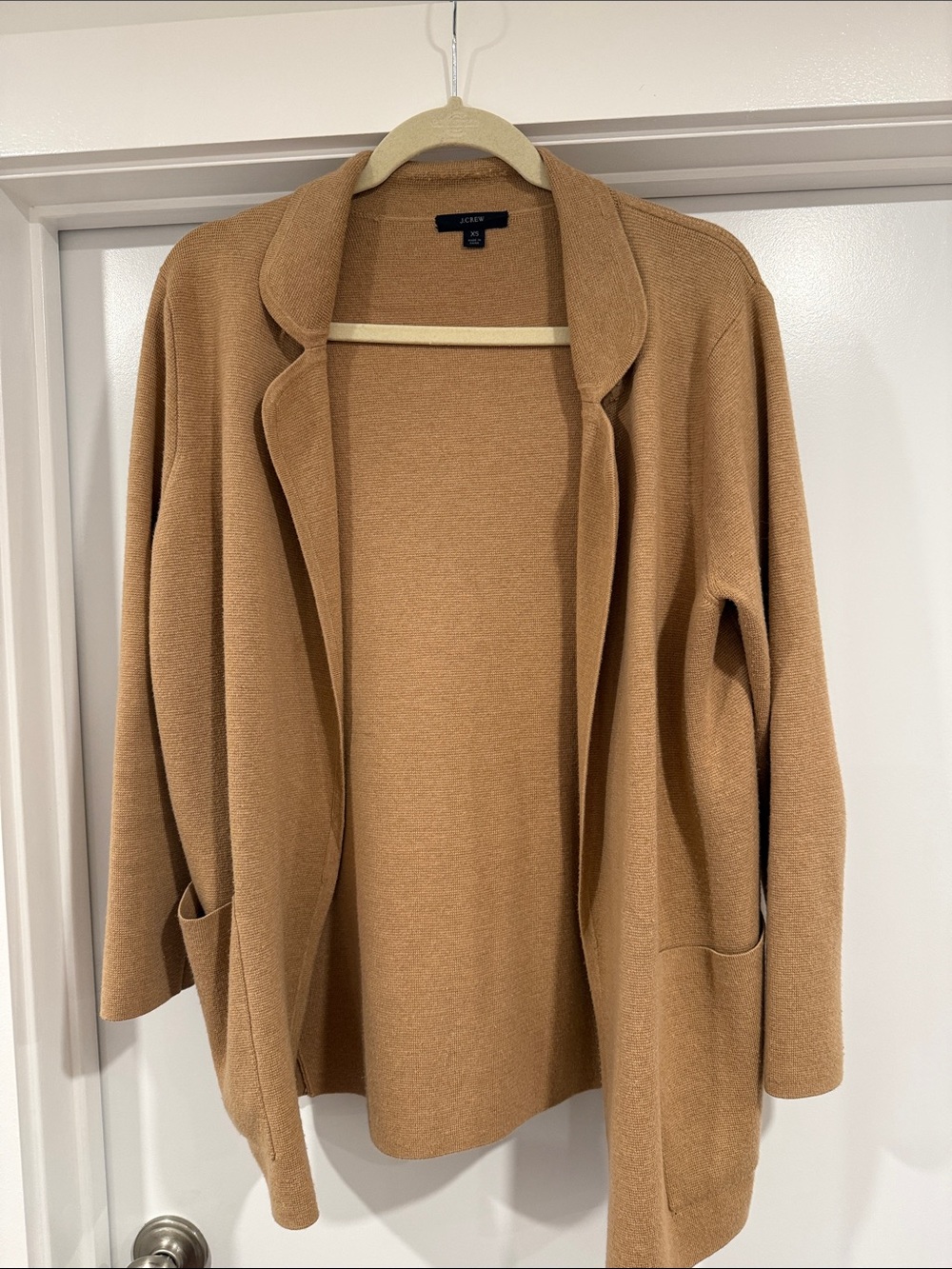J.Crew Camel Open Cardigan